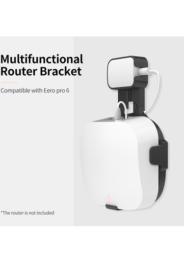 Pazly Bilgisayar Standı Duvara Monte Yönlendirici Braketi Kolay Kurulum Siyah/beyaz Eero Pro 6 Uyumlu