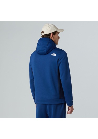 The North Face Erkek Mountain Athletics Tam Boy Fermuarlı Kapüşonlu Polar Ceket Nf0a8dy78z41 Mavi