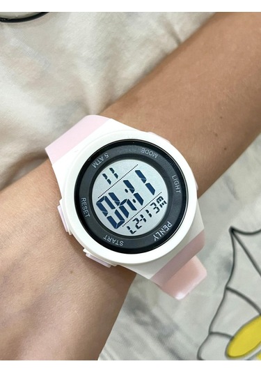 Penly Su Geçirmez Dijital Çocuk Kol Saati 348 Model Pembe +4 Renk Kronometre-alarmlı 5atm
