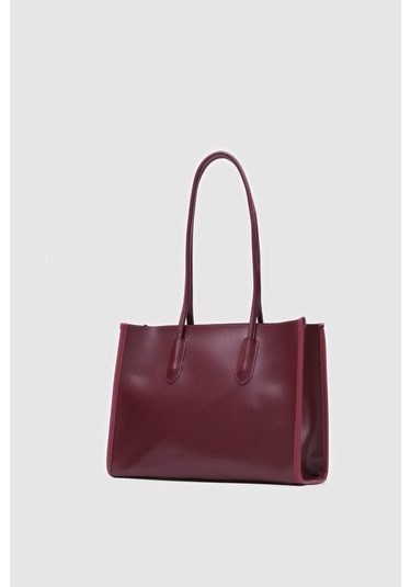 Paella Omuz Çantası Bordo Bordo