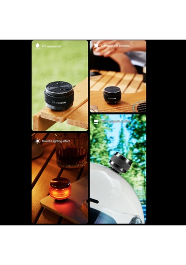 Mufunye Duramobı Hum-pro Taşınabilir Bluetooth Hoparlör: 100+ Hoparlör Bağlantısı, Eq Ayarları, Renkli Işık Efekti, Ip54 Suya Dayanıklı, Pembe