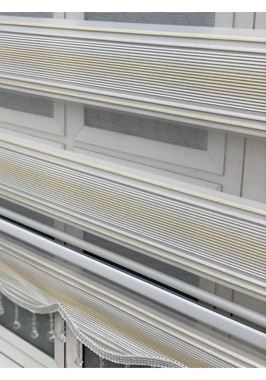 Yeni Sezon 1. Kalite Boncuklu Zebra Stor Perde (469292127)