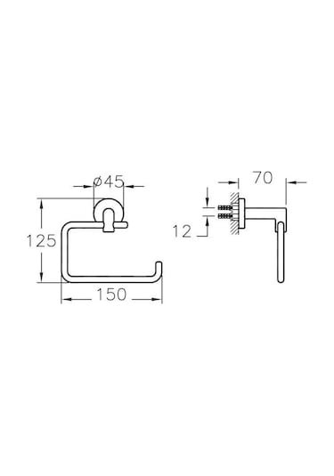 VitrA Minimax Tuvalet Kağıtlığı Krom  A44796