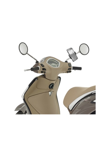 Powertec Piaggio Uyumlu Ayna Bağlantılı Telefon Tutucu Black