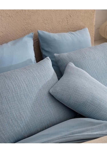 Madame Coco Pivoine 8 Parça Çeyiz Açık Mavi - Ekru