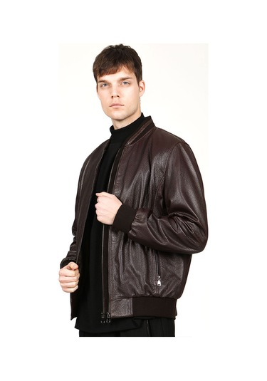 Dericlub Lucca Erkek Jumbo Kolej Hakiki Deri Mont Kahverengi Kahverengi