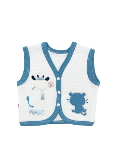 Gaye Bebe Bebek Yeleği 4460 Mavi