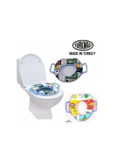 Kulplu Çocuk Klozet Kapak Çok Renkli