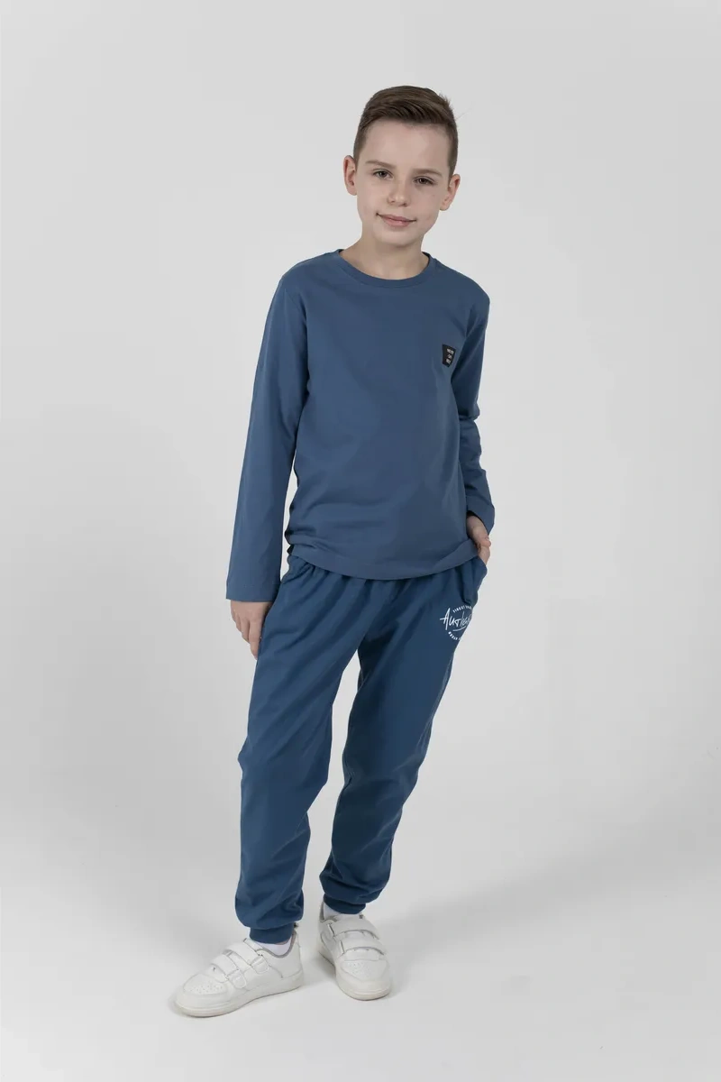 Bonito Kids Çocuk Pamuklu Uzun Kollu Tişört 397278077 Kot Pantolon