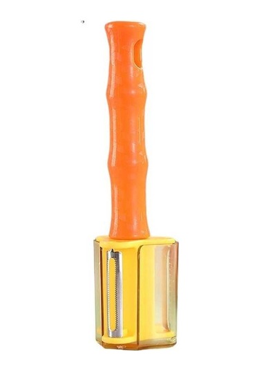 Dancemonkey Ev Mutfak Üçü Bir Araya Paslanmaz Çelik Soyma Bıçağı-turuncu Turuncu