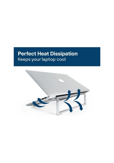 Dizüstü Bilgisayar Stand Katlanabilir - Yükseltici 10 İla 18 İnç Havalandırılmış Tutucu Masa İçin Evrensel