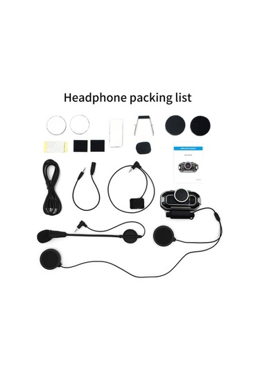 Primepickings V9 Kablosuz Kulaklık Bt5.0 Şarj Edilebilir Sesli Arama Eller Serbest Telefon Motosiklet Kaskı Kulaklığı 850mah Pil