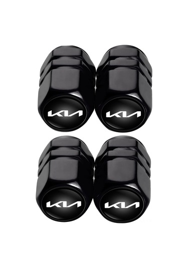 Kangvka Kia Yeni Logo 5'li Paket Valf Kapakları, Çeşitli Araç Modellerine Uygun, Anahtar İle
