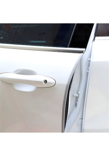 Peugeot 207 Oto Araç Kapı Koruma Fitili 5metre Parlak Beyaz Renk