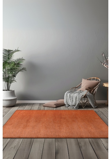 Azra Kiremit Özel Kaymaz Tabanlı Pamuk Dokuma Kilim