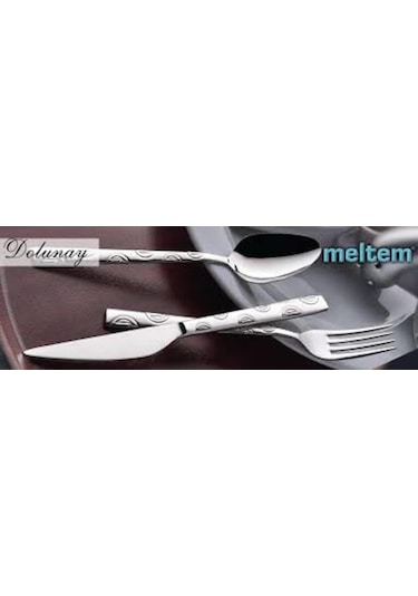 Meltem Dolunay 89 Parça Kutulu Çatal Kaşık Bıçak Takımı Gümüş