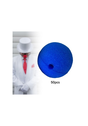 Suntek 50 Adet Palyaço Burun Kadınlar Için Erkekler 2 Mavi