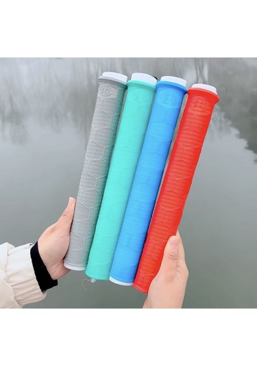 Youtek Kırmızı Uzun Kalın Sürekli Tutuş Sağlama Anti Kayma Ter Emici Kamış, Badminton Raketi Ve El Tutucu Koruması