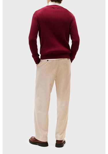 Tommy Hilfiger Erkek Kazak Mw0mw40449 Vlp Bordo Bordo