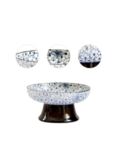 Suntek Tatlı Aperatif Tepsisi Masa Dekoru Ayaklı Çiçekler