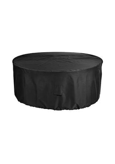 Yuvarlak Mobilya Toz Geçirmez Ve Su Geçirmez Kapak, Açık Bahçe Masa Mobilya Koruyucu Kapak 102 45 Cm Altın