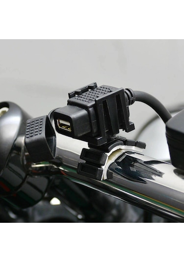 Knmaster Motosiklet Su Geçirmez Tek Usb'Li Şarj Soketi