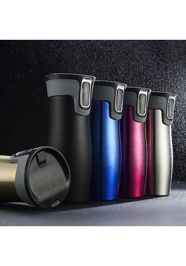 Paslanmaz Çelik Taşınabilir Araba Bardağı-şampanya Altın Rengi