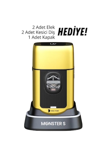 Hector Monster S 8000 Rpm Type-c Tıraş Makinesi Gold