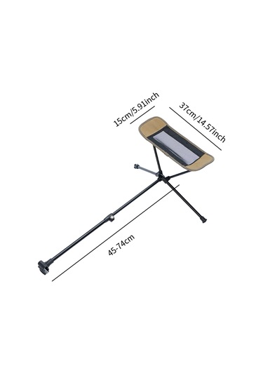 Homyl Katlanır Kamp Sandalyesi Ayak Dayama Aksesuarı Alüminyum Haki