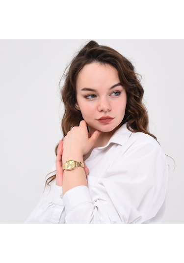 Melian Gold Kadran Gold Kordon Kadın Kol Saati Altın