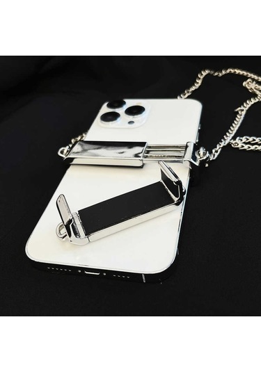Noktaks - Cep Telefonu İp02 Cep Telefonu Boyun Askısı Metal Zincir T24348