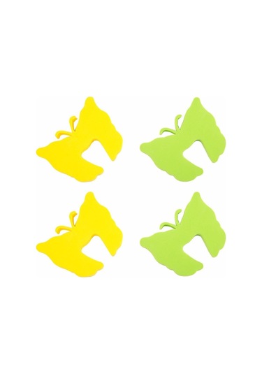 4 Adet Sünger Iz Bırakmaz Kapı Durdurucu Ev Yatak Odası, Pencere Dekoratif Çocuk Ve Bebek Güvenlik Çok Renkli