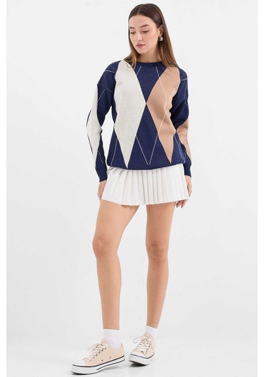 Gabria Baklava Desen Kazak Laci - Ekru