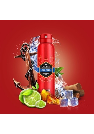 Old Spice Captain Deodorant Sprey 150 ML x 2