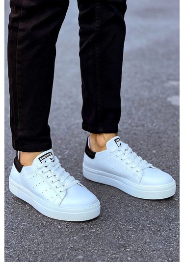 Ch983 - Cbt Tennis Erkek Ayakkabı Beyaz/sıyah Çok Renkli