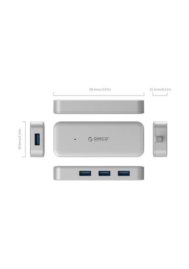 Cbtx Orıco Tc4u-u3 Tip-c'den Usb-a Hub'a 4 Bağlantı Noktalı Usb3.0 Hub Adaptörü Otg İşlevli 5 Gbps Yüksek Hızlı İletim Dönüştürücü