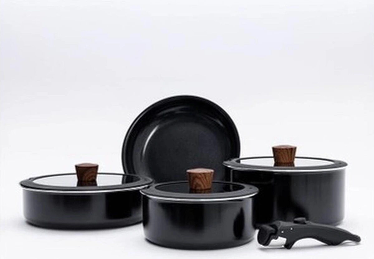 Maxx Doria Lockpan 8 Parça Tencere Takımı Pa3001 Bakır - Siyah