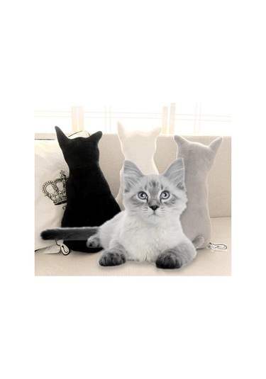 Suntek Yaratıcı Kedi Geri Çocuklar Peluş Oyuncak Yastık