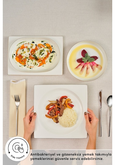 Karaca  Red Carpet Collection Fine Pearl Extra Nish 62 Parça 12 Kişilik Yemek Takımı Gold