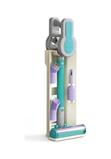 Pilli 4 Farklı Fonksiyonlu Stantlı Eğitici Oyuncak Dikey Süpürge