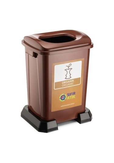 Geri Dönüşüm Kutusu Organik Atık Sıfır Atık Kutusu 50 Lt - 1 Adet ŞEFFAF