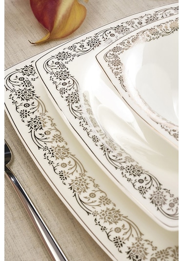 Karaca  Fine Pearl Trove 62 Parça 12 Kişilik İnci Yemek Takımı