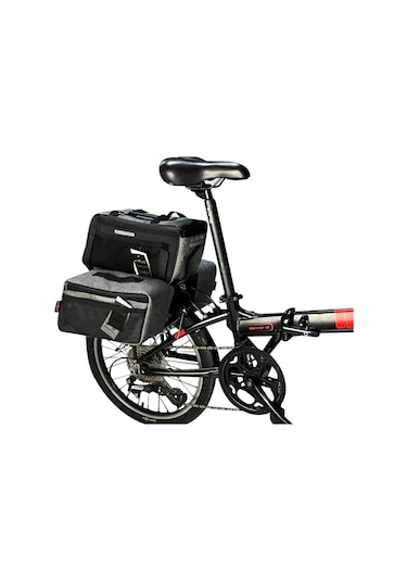 Procycle Katlanır Bisiklet Termal Çanta Heybe Seti 3lü Gri