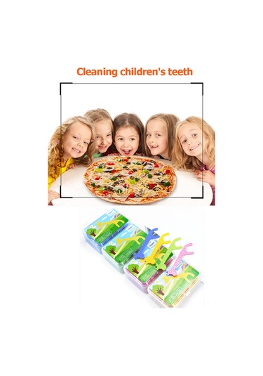 Moveevo Bebekler İçin Güvenli Diş İpi - 40'lı Paket Ultra İnce Diş Temizleme Çubukları