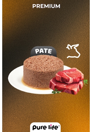 Pate Kuzu Etli Yetişkin Kedi Konserve Yaş Mama 400 Gr