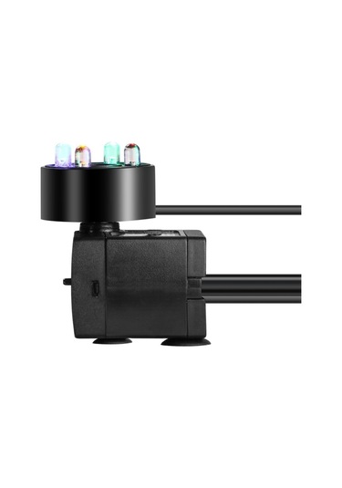 3w 4 Hafif Sessiz Akvaryum Balık Tankı Filtrasyonu Dalgıç Pompa Çeşme Su Pompası Ab Fiş, Boyut:ışıklı