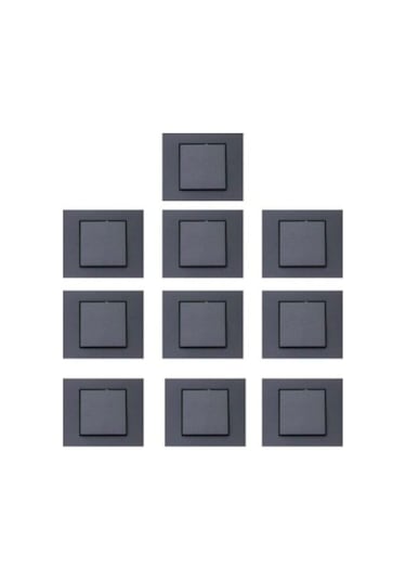 Grano Füme Anahtar 10'lu Paket Çerçeve Dahil