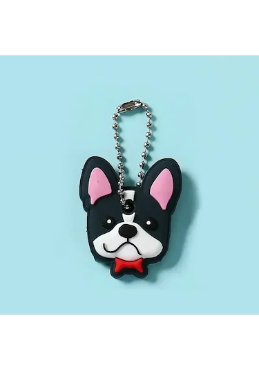 Mınıso 46 Modelli Toptan Anime Anahtarlık Kapağı - Minnie Karikatür Taşınabilir Anahtarlık Tutucu Koyu Haki Whıte