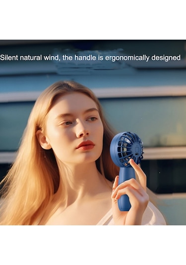 Cbtx Usb Dış Mekan Mini El Fırçasız Motor Fanı, Stil: 1200mah Mavi