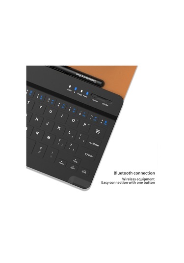 Samsung Uyumlu Galaxy Z Fold5 Gkk İçin Dişli Ayarı Bluetooth Klavye Deri Kılıf Kalem + Klavye + Fare + Kılıf